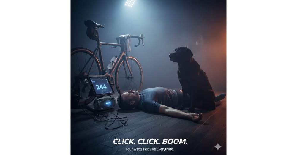Four Watts. Click. Click. Boom.
